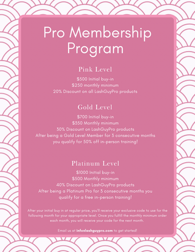 New Pro Member Pricing Program Available!!!